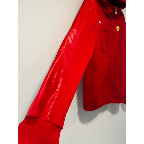 NWT RARE Puma Scuderia Ferrari Soft Shell Hooded Jacket Zip-up Red XXL - Picture 4 of 12